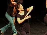 Fátima Bernardes ensaia espetáculo de dança em teatro no Rio de Janeiro