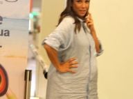 Grávida de 6 meses, Ivete Sangalo faz graça para paparazzo em aeroporto. Fotos!