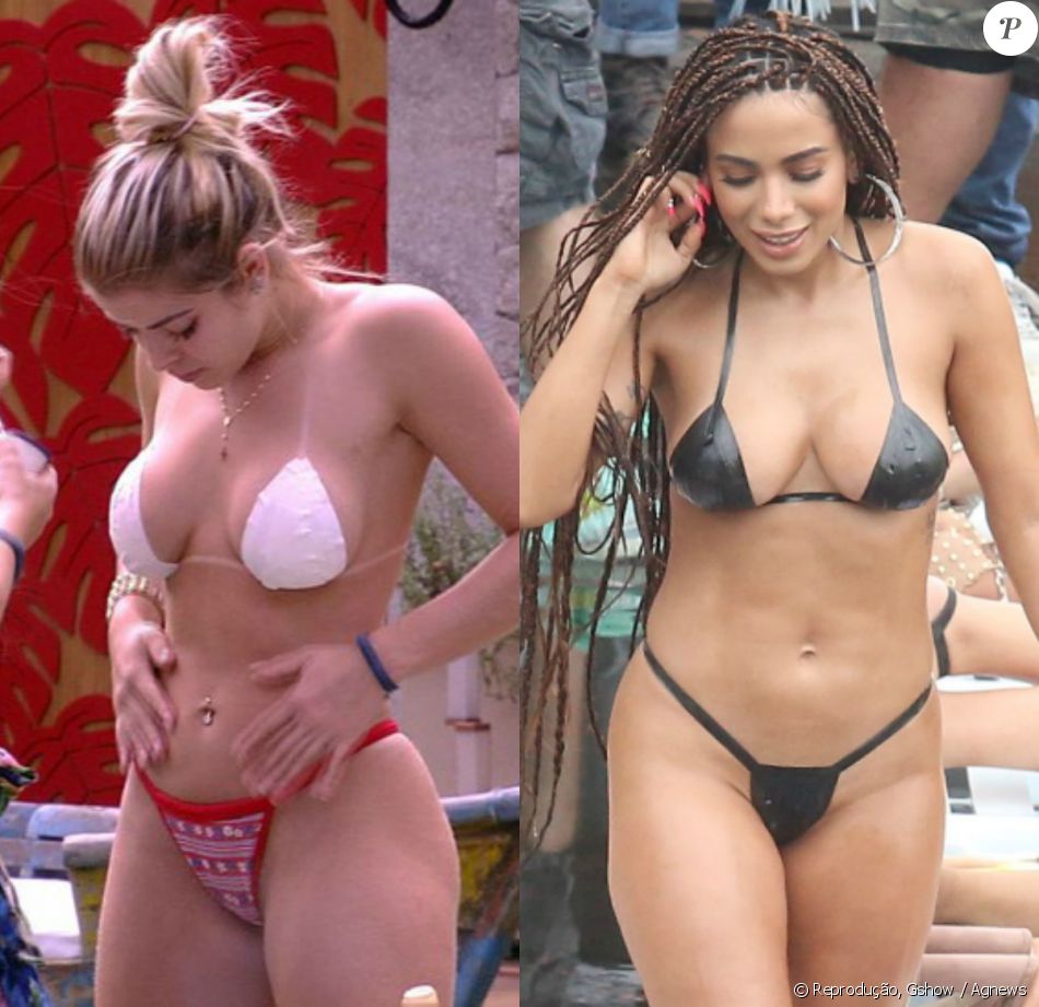No 'BBB18', Jaqueline se inspira em Anitta e faz biquíni de esparadrapo