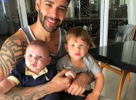 Paizão! Gusttavo Lima paparica Samuel e brinca de carrinho com Gabriel em vídeo