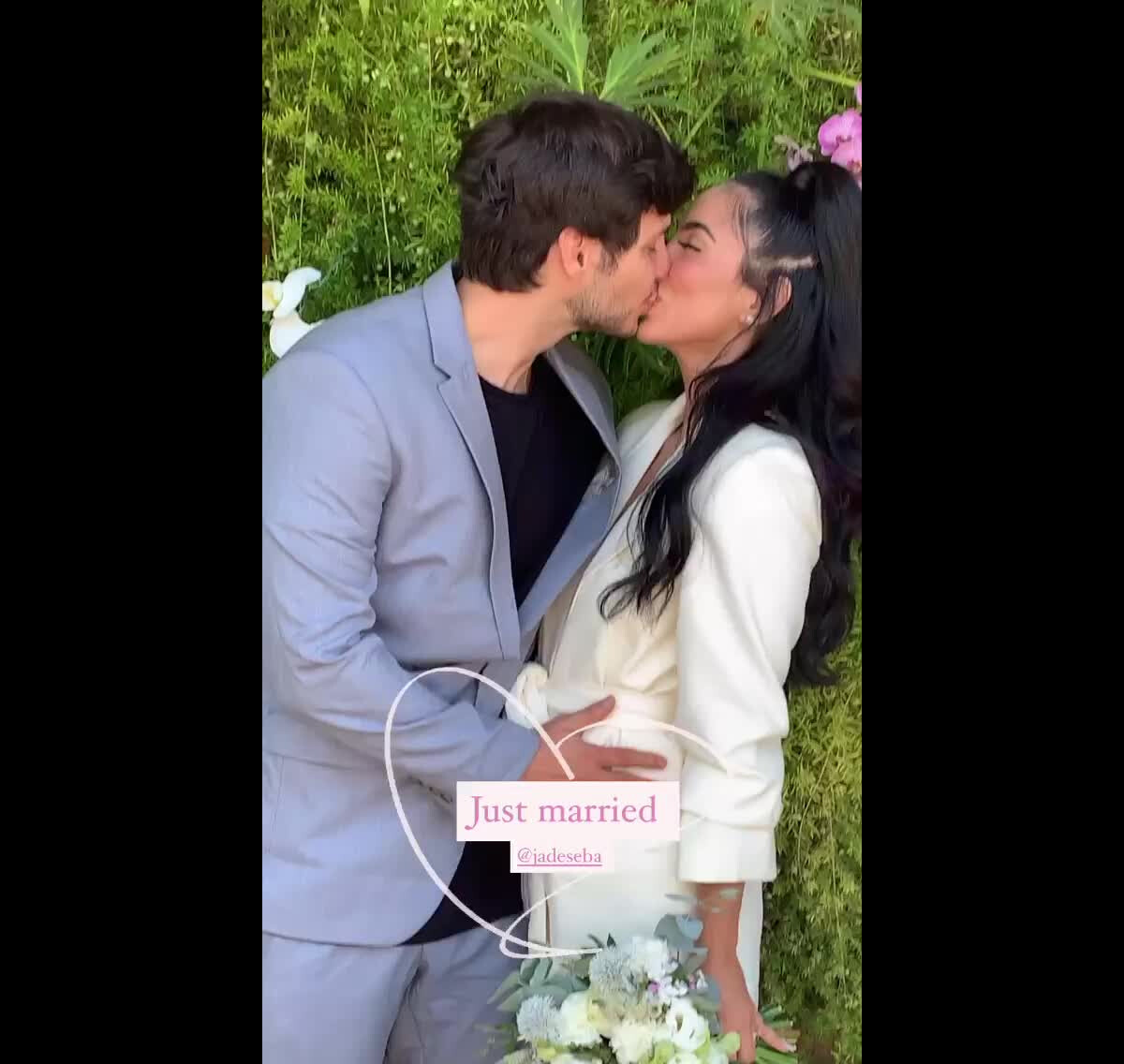 Vídeo Bruno Guedes beija Jade Seba após casamento no civil Purepeople