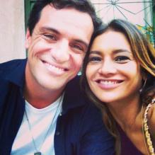 Dira Paes postou uma foto ao lado de Rodrigo Lombardi elogiando o ator: 'Esse cara é gente fina demais!'