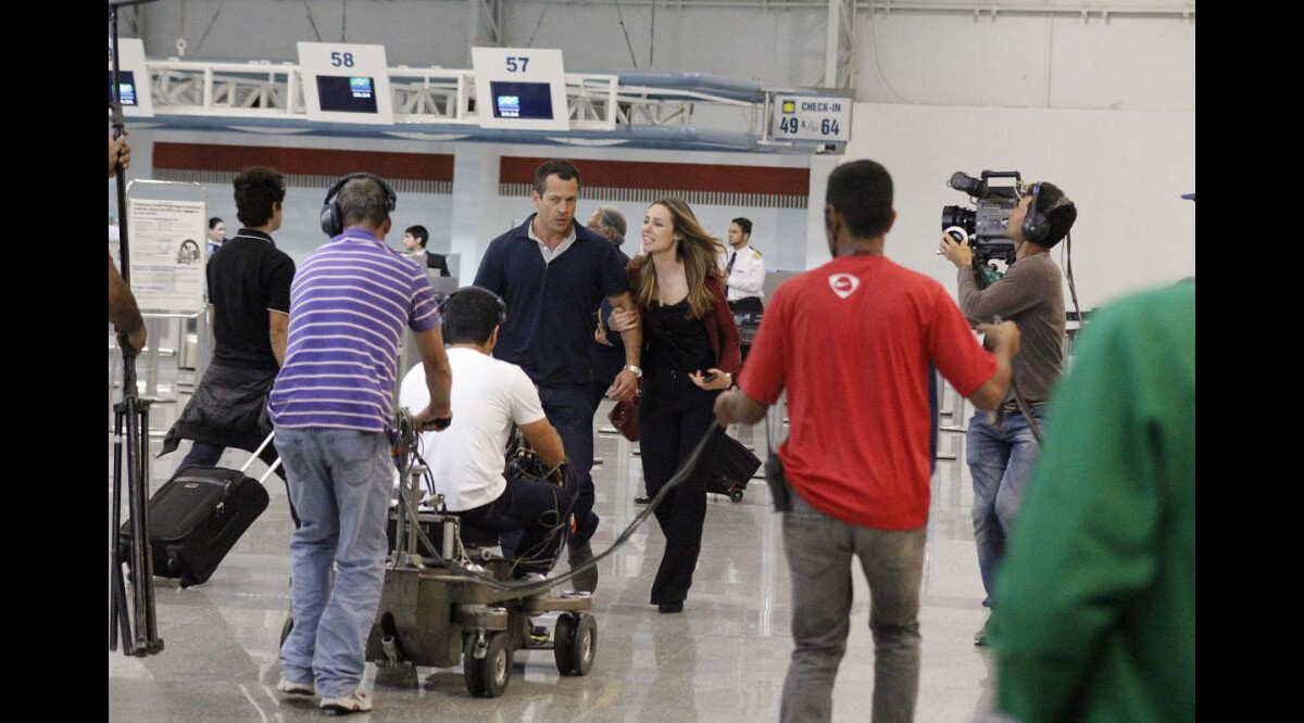 Foto A Equipe De Amor Vida Grava A Sequ Ncia Em Que Paloma Paolla