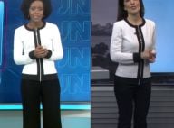 Maju repete look de Mariana Gross no mesmo dia na TV. Compare foto!