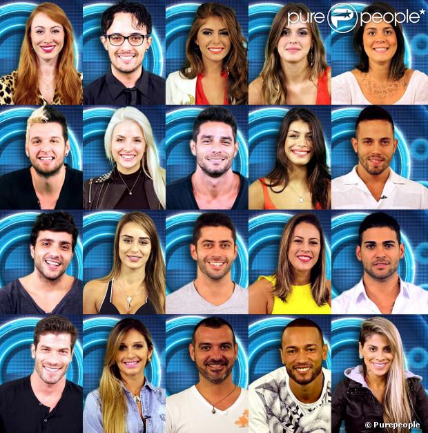 Os 20 participantes do Big Brother Brasil 14 foram divulgados nesta terça-feira (07 de janeiro de 2014)
