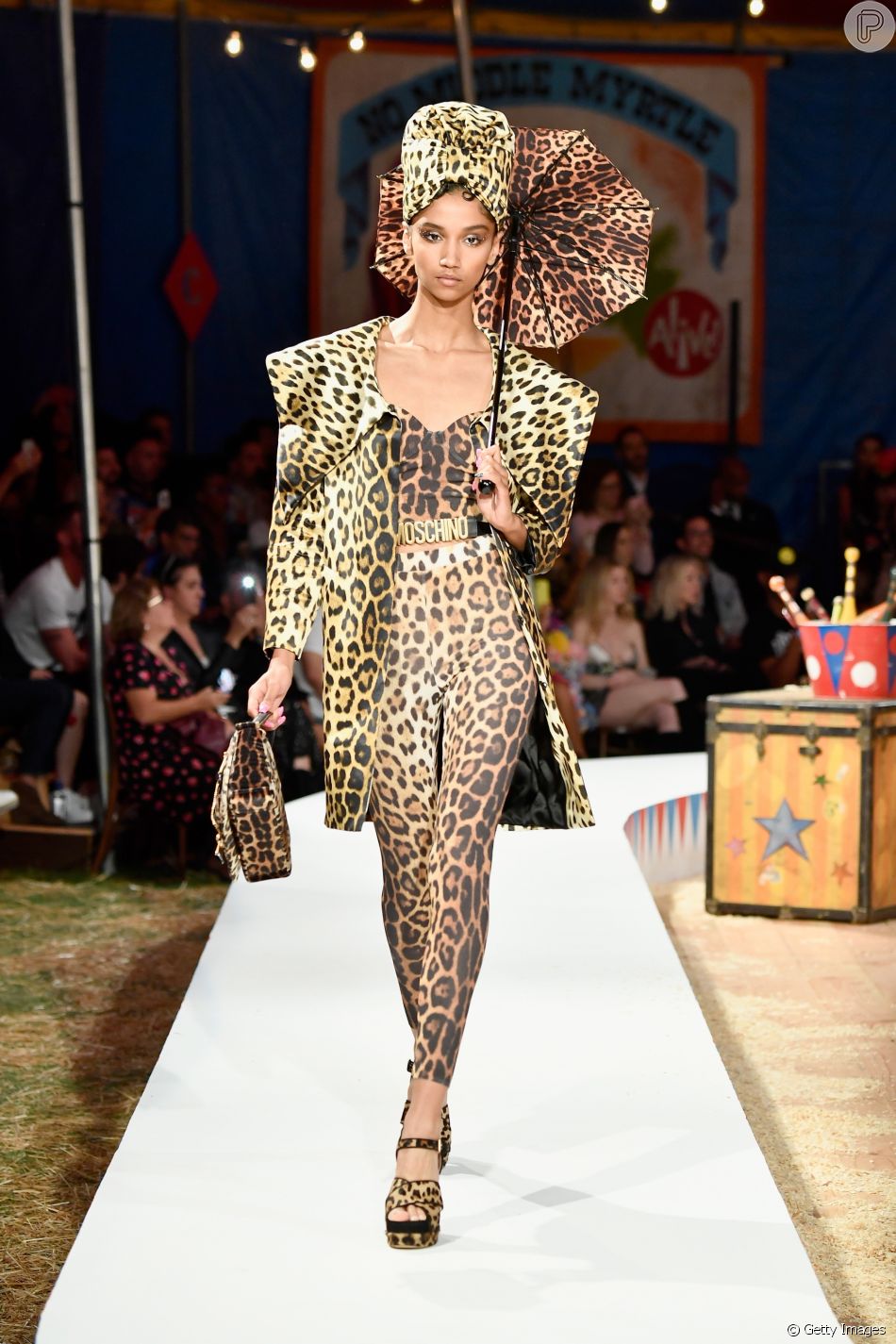 A tradicional oncinha foi usada em seus tons originais