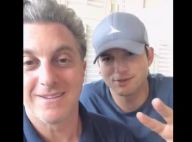 Com Luciano Huck, Ashton Kutcher opina sobre Neymar em jogo: 'Merecia Oscar'