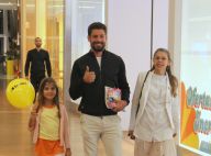 Em família! Cauã Reymond se diverte com a filha, Sofia, e a mãe em shopping