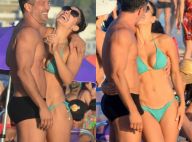 É o amor! Malvino Salvador e Kyra Gracie trocam beijos em praia do Rio. Veja!