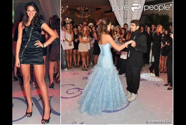 No domingo, 24 de fevereiro de 2013, Bruna Marquezine vestiu uma roupa feita sob encomenda pela estilista Isabela Militão, que custa R$ 1.569. A atriz pediu um look especial para usar na festa de aniversário do namorado, Neymar