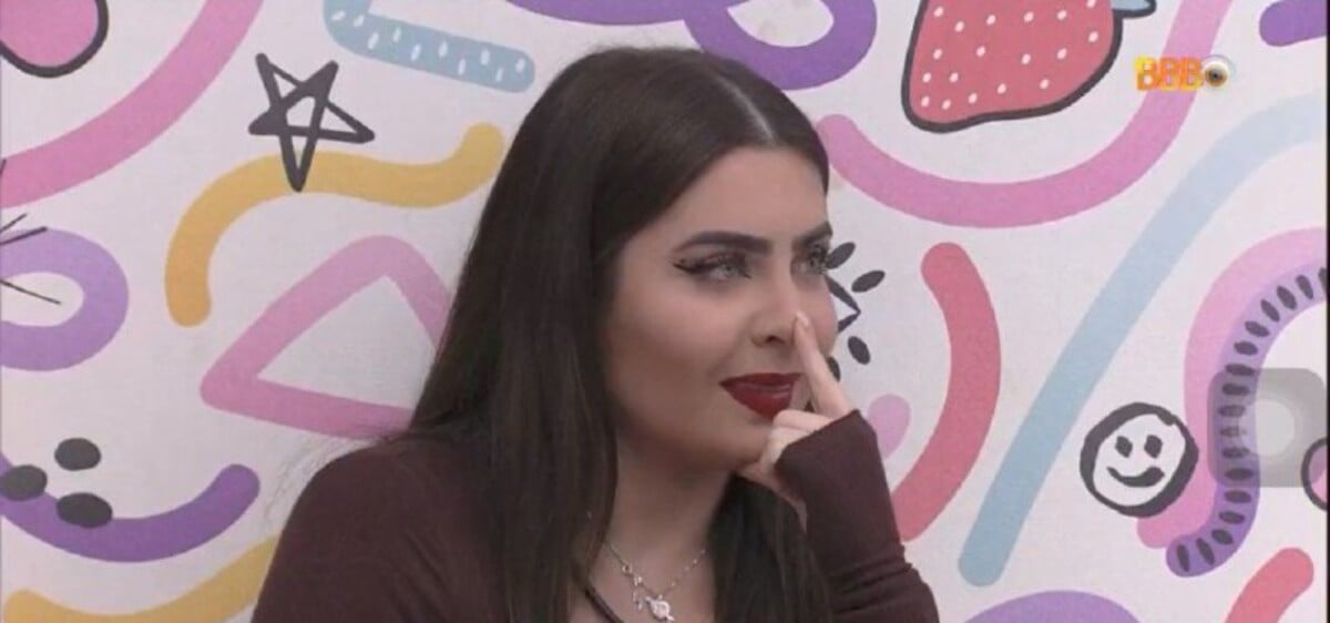 Foto BBB 22 ansiosa o Paredão e sem conseguir dormir Jade Picon