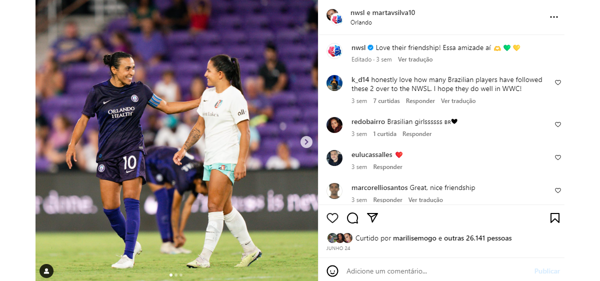 Foto Marta Atua No Orlando Pride Time Dos Estados Unidos Ela Joga