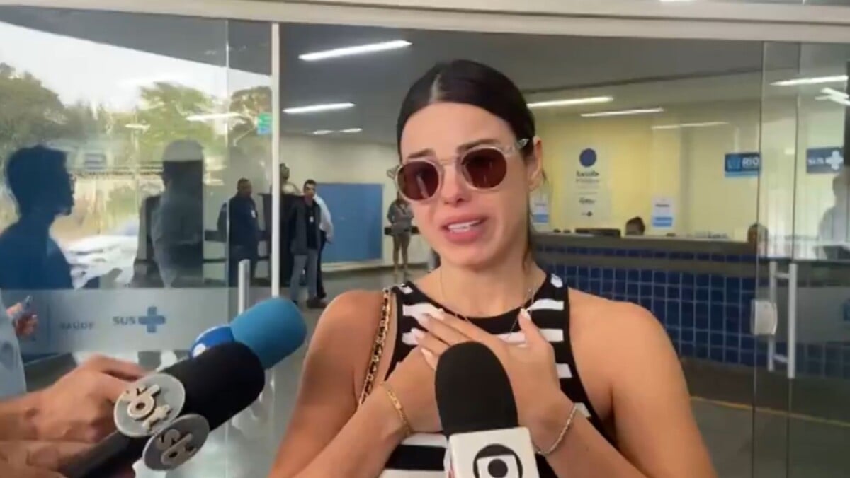 Foto Sthefany Brito chorou e disse não poder revelar o estado de saúde