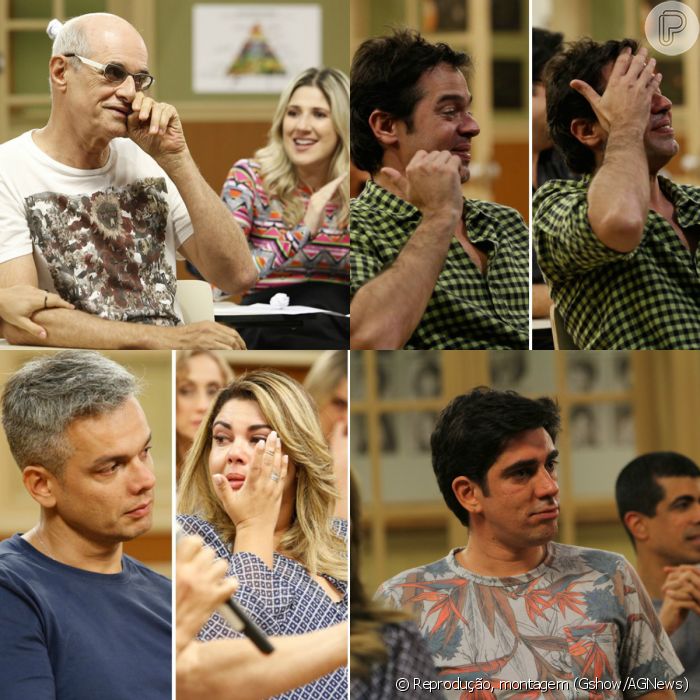 O elenco da nova Escolinha do Professor Raimundo foi às lágrimas ao