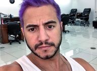 Vídeo: ex-BBB Matheus Lisboa pinta os cabelos de roxo em viagem aos EUA. 'Massa'