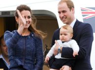 Príncipe George aparece estiloso no colo do pai em viagem para Austrália
