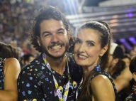 Fátima Bernardes vai com namorado e filhas à Sapucaí: 'Túlio é folião'. Fotos!