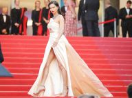 Safiras e vestido vintage: o look de Adriana Lima no 7º dia de Cannes 2018