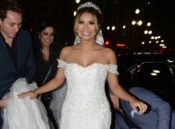 Lexa usa vestido bordado com cristais Swarovski em casamento com Guimê. Fotos!