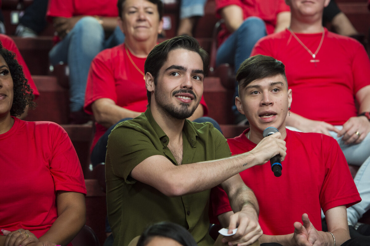 Foto Faustão viu potencial no filho João Guilherme Silva para