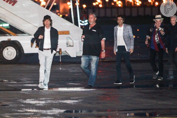 Mick Jagger e os outros integrantes dos Rolling Stones desembarcam no Rio nesta quarta-feira, 17 de fevereiro de 2016
