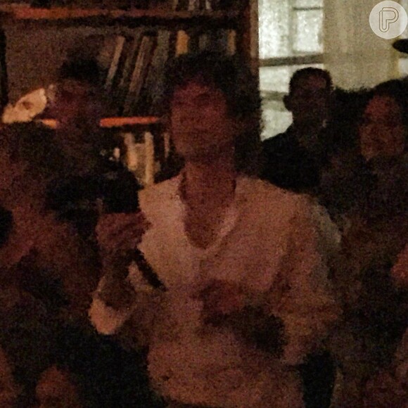 O ator Luis Miranda também publicou foto de Mick Jagger em festinha particular no Rio: 'Ele é real'