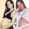 Apegada à família, Marina postou fotos durante a gravidez da mãe, quando ainda estava na barriga: 'Mamãe e eu'
