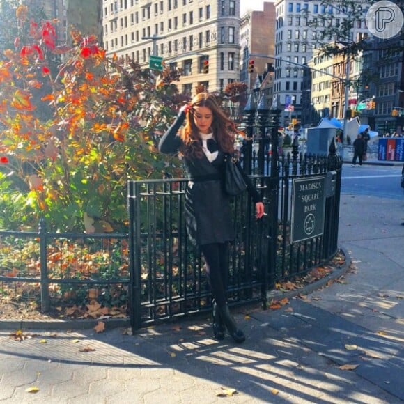 Marina postou momentos seus durante sua estada em Nova York, em novembro de 2015