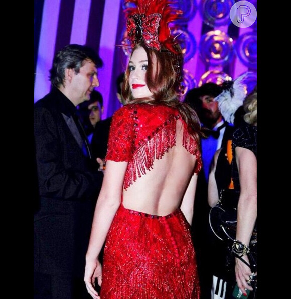 Curtir um baile de Carnaval é com Marina mesmo! Nessa foto, ela estava no Baile do Copacabana Palace, em 2015