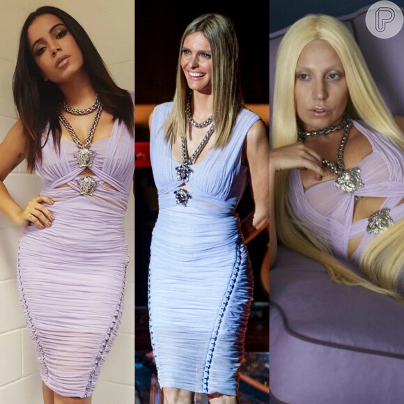 Anitta já havia apostado em um vestido Versace de R$ 18 mil anteriormente usado por Fernanda Lima e Lady Gaga