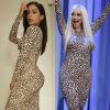 Anitta repetiu vestido da grife Givenchy usado por Christina Aguilera na premiação Lo Nuestro. A americana havia escolhido a peça para dar entrevista ao programa de Jimmy Fallon