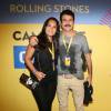 Eriberto Leão e a mulher, Andrea Leal, marcaram presença no show dos Rolling Stones