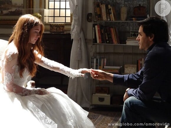 Nicole (Marina Ruy Barbosa) diz a Thales (Ricardo Tozzi) que já pode partir, em 'Amor à Vida'