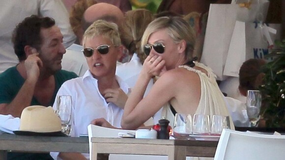 Ellen DeGeneres curte fim de ano com a mulher, Portia de Rossi, em St. Barths