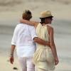Ellen DeGeneres e Portia de Rossi estão mais uma vez no balnerário caribenho que pertence à França