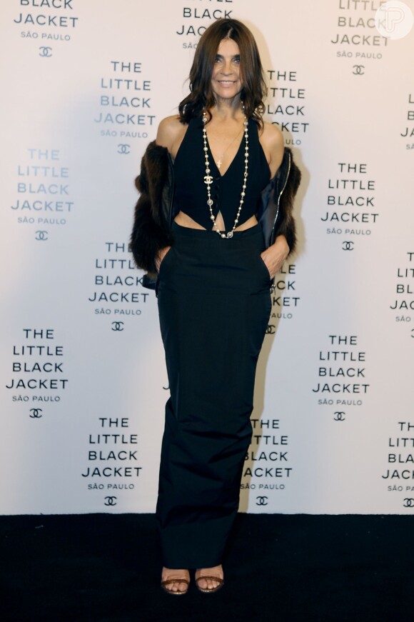 Carine Roitfeld na The Little Black Jacket - Chanel's Classic Revisited, festa exclusiva promovida pela grife francesa Chanel, na noite da última terça-feira, 29 de outubro de 2013, em São Paulo