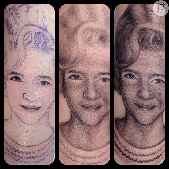 Kat Von D publica foto da evolução da tatuagem de Miley Cyrus