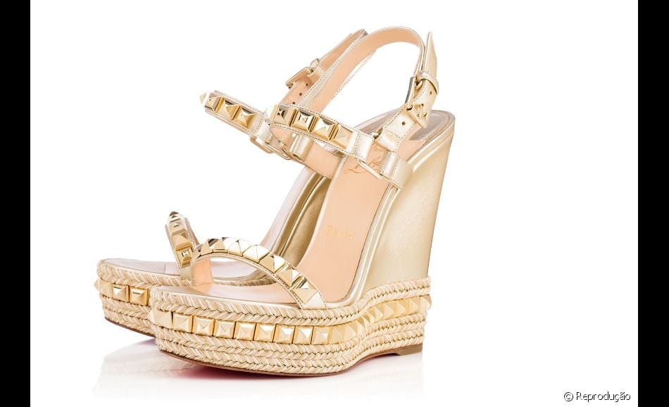 sandalia louboutin anabela