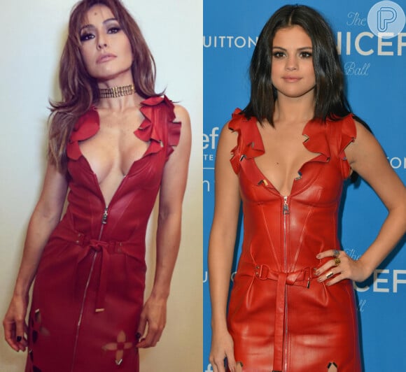 Sabrina Sato já repetiu um vestido Louis Vuitton usado por Selena Gomez