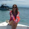 Marina Ruy Barbosa posou na proa do barco em passeio pela ilha de Koh Samui, na Tailândia