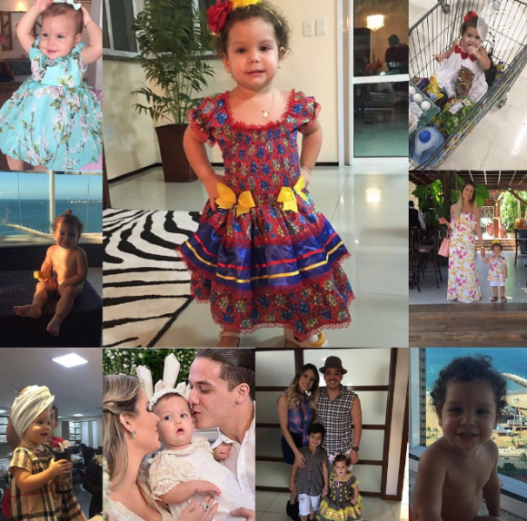 Wesley Safadão fez uma montagem com várias fotos da filha, Ysis, que completa 2 anos nesta quinta-feira, 14 de julho de 2016, e postou no Instagram
