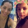 Mônica Carvalho publicou uma foto da filha Yaclara e os seguidores comentaram a semelhança, nesta quinta-feira, 14 de julho de 2016