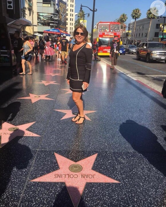 Na última semana, Zilu esteve na Califórnia, nos Estados Unidos, onde posou na Calçada da Fama em Hollywood