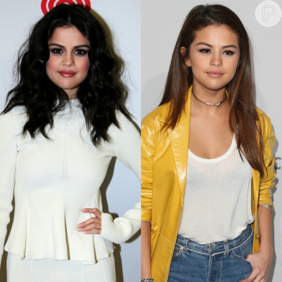 Selena Gomez é uma das artistas que fica dividida entre os cabelos cacheados e ondulados. A cantora ama fazer cachos nos cabelos para aparecer em eventos e shows, mas também não abre mão dos fios bem lisinhos
