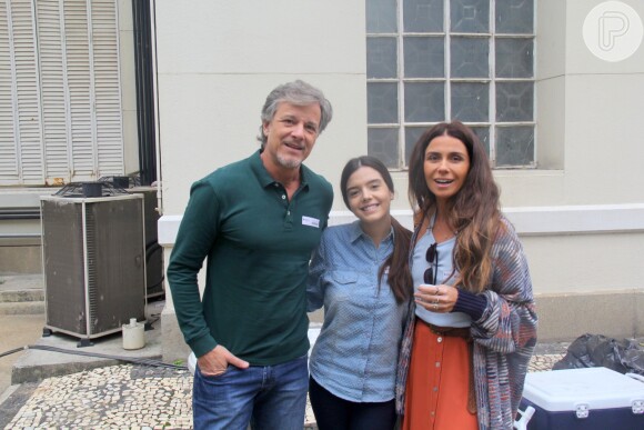 Giovanna Antonelli, Giovanna Lancellotti e Marcello Novaes se encontraram em hospital da Tijuca, Zona Norte do Rio para gravar cenas da novela 'Sol Nascente'