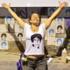 Cissa Guimarães posa em túnel na Zona Sul do Rio que recebeu o nome de seu filho Rafael Mascarenhas. Jovem foi atropelado e morto enquanto andava de skate no local, em 20 de julho de 2010