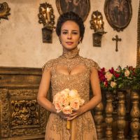 'Liberdade, Liberdade': Joaquina se casa com vestido de noiva dourado. Foto!
