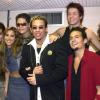 Wanessa nos bastidores do programa 'Jovens Tardes' apresentado por ela, o trio do KLB, a dupla Pedro e Thiago e Fael Mondedo, ex-participante do 'Fama'. O programa ficou no ar entre outubro de 2002 e janeiro de 2004