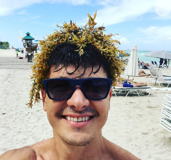 Rodrigo Faro está se divertindo em Miami com a família enquanto não volta a gravar o seu programa, 'Hora do Faro'