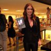 Marina Ruy Barbosa usou um look total black no lançamento do livro de Aguinaldo Silva